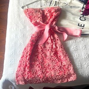 Pale pink lace dress absolutely beautiful on